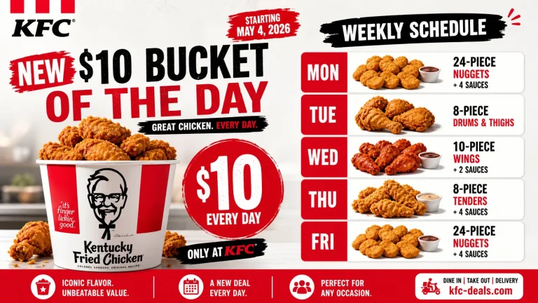 KFC $10 Bucket Deals