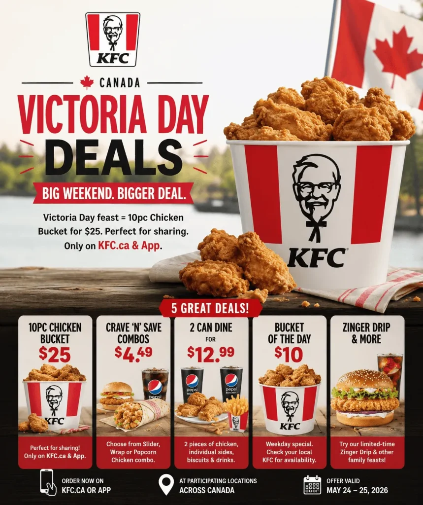 kfc victoria day deals canada