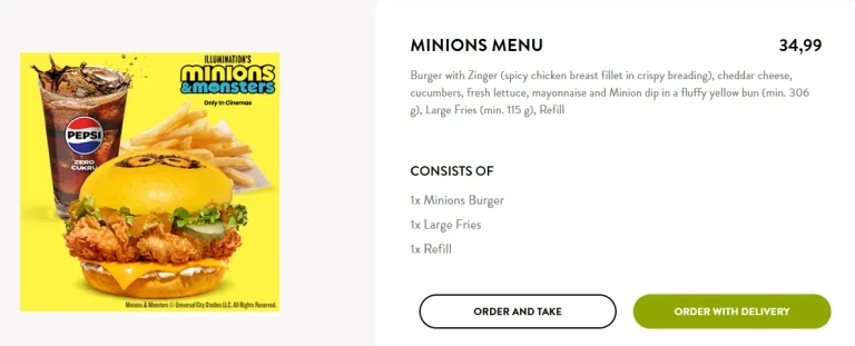 KFC Minions Meal