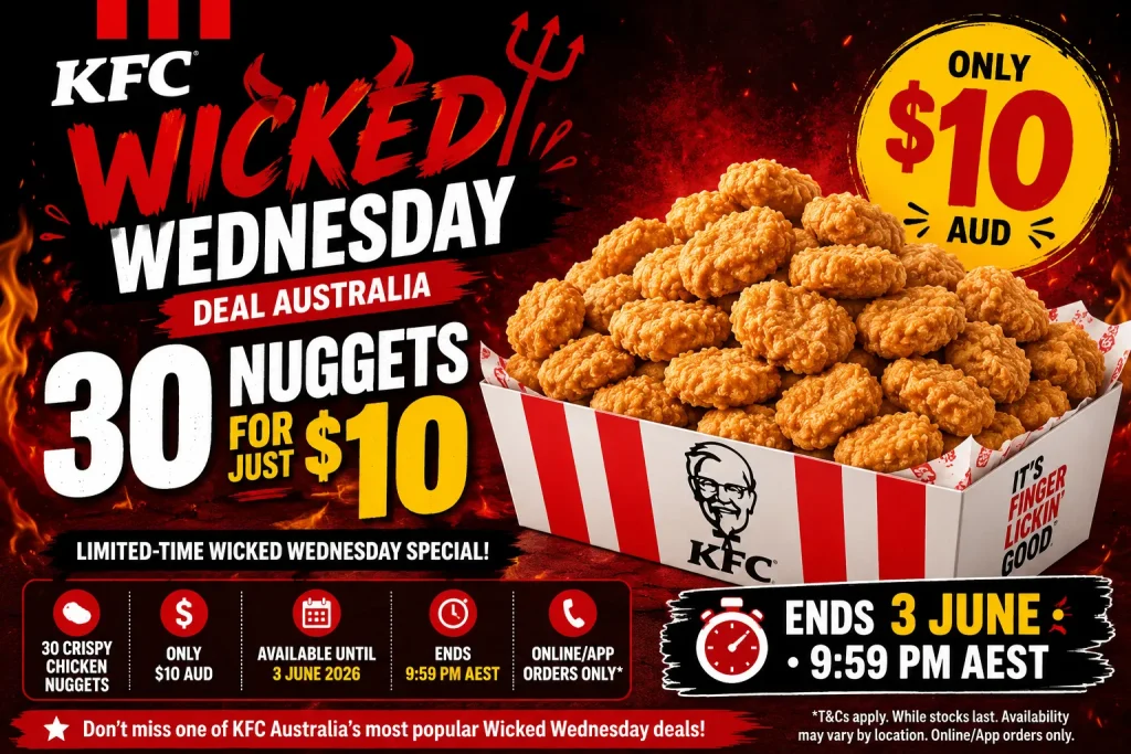 KFC Wicked Wednesday Deal Australia